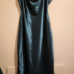 Xxxinicat Silk Cowl Neck Spaghetti Strap Dress Size M/L